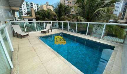 Apartamento com 2 dormitórios para alugar, 103 m² por R$ 4.500,00/mês - Tupi - Praia Grande/SP