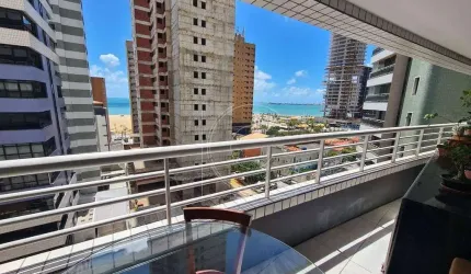 Ed. Marville, Porteira Fechada, 70m², Todo projetado, Vista Mar - Meireles, Fortaleza - Ce