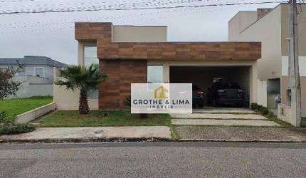 Casa Cond.  3 dorm, suíte, AC: 190 m² AT:300m² NOVA, excelente local, fácil acesso a via Dutra e cidade, TOP - Condomínio Terras do Vale - Caçapava/SP
