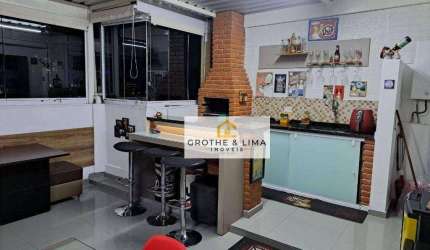Apto Cobertura á venda 2 dorm, suíte, AC: 120m² local excelente perto de comércios, fácil acesso a Dutra e centro - Vila Nair - São José dos Campos/SP