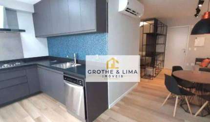 Apartamento Flat Mobiliado - 1 Dormitórios - Edifício Moriah - Jardim Aquarius - 40m².