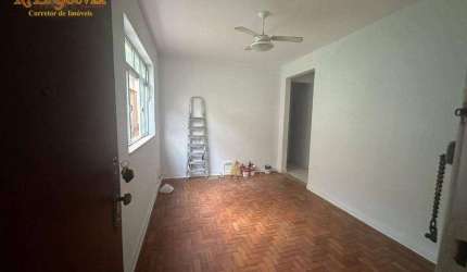 Apartamento com 2 dormitórios à venda por R$ 340.000 - Embaré - Santos/SP