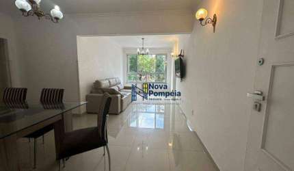Apartamento com 3 dormitórios para alugar, 127 m² por R$ 5.500/mês - Pompéia - Santos/SP