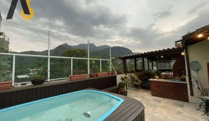 VENDO COBERTURA LINDÍSSIMA COM 205 METROS QUADRADOS NO CONDOMÍNIO VILLE D'OR, NO ANIL