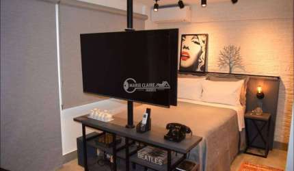 Studio com vaga mobiliado à venda no centro de São Paulo 395mil