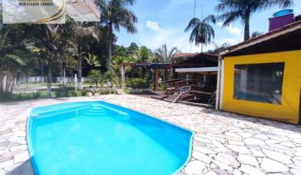 MARAVILHOSA CHÁCARA COM PISCINA PARA VENDA EM ITANHAÉM!