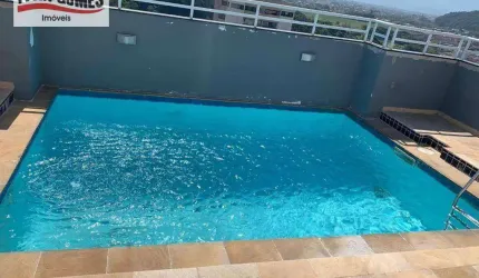 Apartamento com 1 dormitório para alugar, 54 m² por R$ 3.300,00/mês - Tombo - Guarujá/SP
