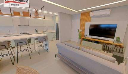 Apartamento com 1 dormitório à venda, 59 m² por R$ 430.000,00 - Enseada - Guarujá/SP