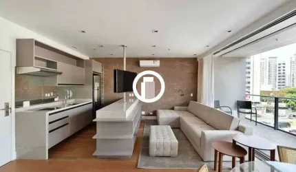 Apartamento TOTALMENTE MOBILIADO para venda 61m², 1 dormitório, 2 vagas - Vila Olímpia