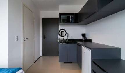 Apartamento Studio TOTALMENTE MOBILIADO para locação/aluguel mensal, 1 dormitório - Perdizes