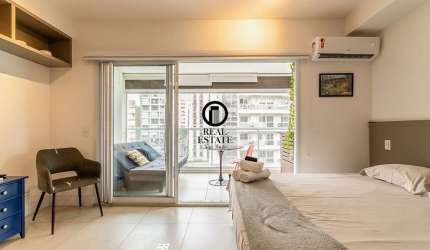 Apartamento mobiliado para locação/aluguel,  1 dormitório -  Consolação