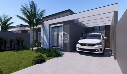 Casa nova com magnifica fachada, Passauna, Araucaria - PR