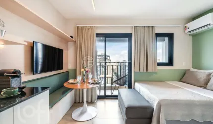 Apartamento com 1 quarto à venda na Rua Major Sertório, 423, Vila Buarque, São Paulo, 27 m2 por R$ 570.000