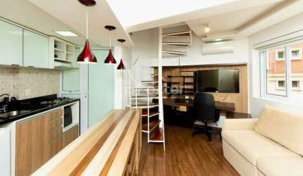 Flat com 1 quarto à venda na Rua Gararu, 140, Moema, São Paulo, 45 m2 por R$ 680.000