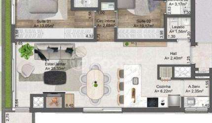 Apartamento com 2 quartos à venda na Rua Comendador Rheingantz, 254, Auxiliadora, Porto Alegre, 96 m2 por R$ 1.350.000