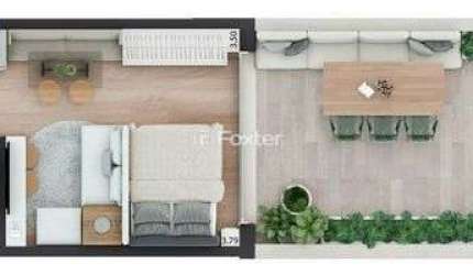 Apartamento com 1 quarto à venda na Rua Casemiro de Abreu, 576, Bela Vista, Porto Alegre, 46 m2 por R$ 530.000