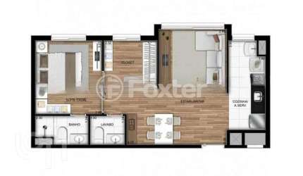 Apartamento com 1 quarto à venda na Avenida Bento Gonçalves, 6400, Partenon, Porto Alegre, 44 m2 por R$ 290.000