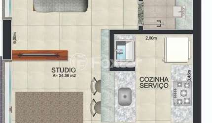 Kitnet / Stúdio à venda na Rua Fernando Cortez, 553, Cristo Redentor, Porto Alegre, 32 m2 por R$ 359.000