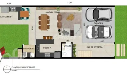 Casa em condomínio fechado com 3 quartos à venda na Avenida Wilson Castelo Branco, 330, Beira Rio, Biguaçu, 193 m2 por R$ 820.000