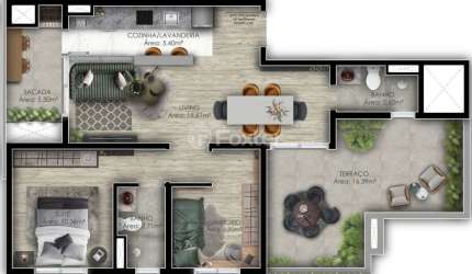 Cobertura com 2 quartos à venda na Rua Araçá, 545, Centro, Canoas, 77 m2 por R$ 480.000