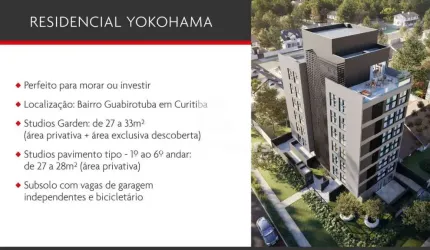 Kitnet / Stúdio à venda na Rua Santo Inácio de Loyola, 55, Jardim das Américas, Curitiba por R$ 310.000