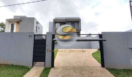 CASA NOVA 3 DORM. 1 SUITE, CLOSET, MODERNA, 6 VAGAS, QUINTAL AMPLO