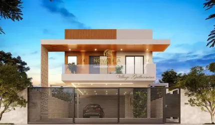 CASA COM SACADA, 3 dorm, 1 suíte, fino acabamento, Guilhermina, 500 mil