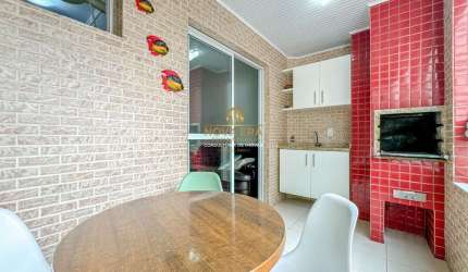 CANTO DO FORTE, 2 dorm, 1 suíte, 1 vaga, varanda gourmet, R$ 520 mil, ac banco