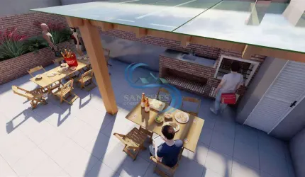 Casa de Condomínio com 2 dorms, Maracanã, Praia Grande - R$ 275 mil, Cod: 5047
