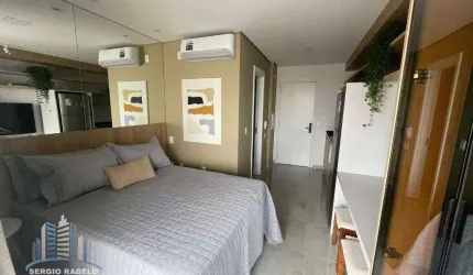 Studio com 1 dormitório para alugar, 25 m² por R$ 4.341,00/mês - Moema - São Paulo/SP