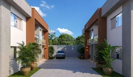 Apartamento Duplex com 2 dormitórios à venda, 82 m² por R$ 395.000,00 - Cambolo - Porto Seguro/BA