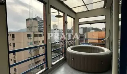 TOMBO GUARUJÁ COBERTURA DUPLEX 2 DORMITÓRIOS 1 SUÍTE