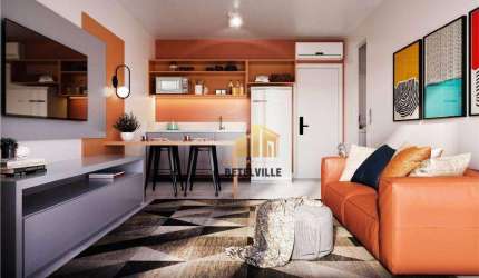 Apartamento com 1 dormitório à venda, 33 m² - Centro - Curitiba/PR