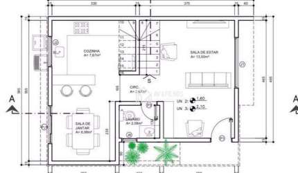 Sobrado com 3 dormitórios à venda, 115 m² por R$ 575.000,00 - Atuba - Curitiba/PR