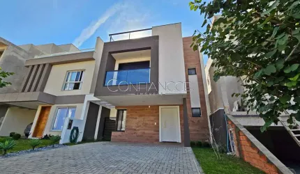 Casa em condomínio fechado com 3 quartos à venda na Rua Irma Schreiner Maran, 475, Santa Cândida, Curitiba, 161 m2 por R$ 1.099.900