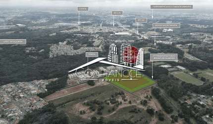 Terreno em condomínio fechado à venda na Estrada Delegado Bruno de Almeida, Campo de Santana, Curitiba, 453 m2 por R$ 506.677