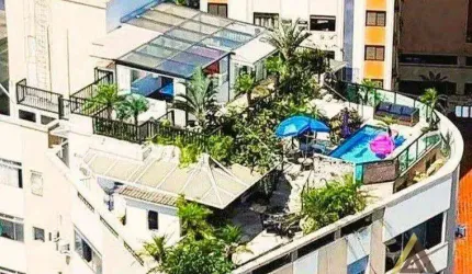 COBERTURA CINEMATOGRAFICA com 600m¹ - 06 DORMITÓRIOS - PISCINA - CAPELA - LOUNGE - CANIL - SAUNA - 06 VAGAS FECHADAS por R$ 3.190M - PONTA DA PRAIA