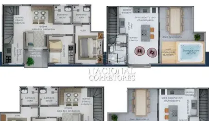 Cobertura à venda, 2 quartos, 1 suíte, 1 vaga, Campestre - Santo André/SP