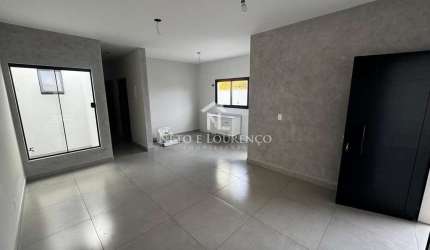 Casa térrea nova à venda no Jardim Bahia em Várzea Paulista com 2 dormitórios, suíte, jardim de inv
