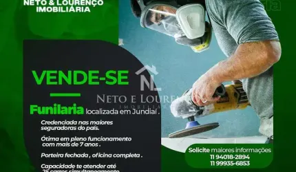 Oficina de funilaria e pintura à venda na Vila Rami em Jundiaí (SP) – Excelente ponto comercial com