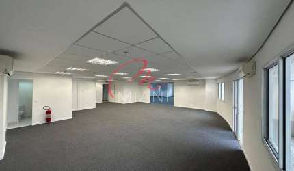 Sala comercial para locação com 163m², 3 vagas de garagem no condomínio Villa Lobos Office Park na