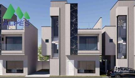 Sobrado com 3 dormitórios à venda, 127 m² por R$ 898.000,00 - Capão Raso - Curitiba/PR