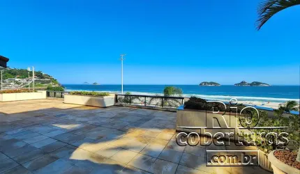 Cobertura à venda frontal mar . Pepe. Barra da Tijuca