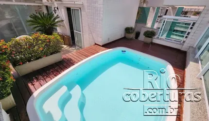 Cobertura à venda no Recreio. Portaria 24hs. Pronta pra morar.