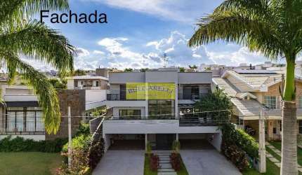 Lindo Sobrado Alto Padrão à venda 5 Suites , 8 Vagas , Piscina, Estilo Industrial , Condomínio Rese