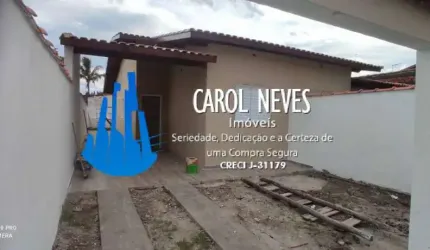 CASA NOVA 2 DORMITÓRIOS 1 SUÍTE FINANCIAMENTO BANCÁRIO ITANHAÉM