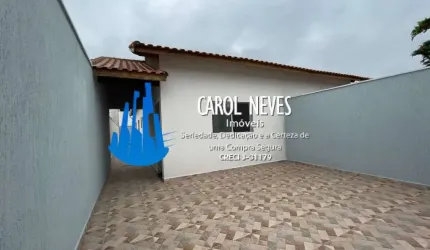CASA NOVA 2 DORMITÓRIOS 1 SUÍTE LADO PISTA FINANCIAMENTO BANCÁRIO ITANHAÉM