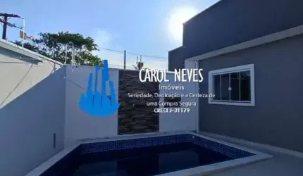 CASA NOVA 2 DORMITÓRIOS 1 SUÍTE LADO PRAIA FINANCIAMENTO BANCÁRIO ITANHAÉM