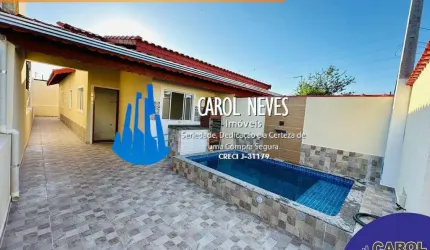 CASA NOVA 3 DORMITÓRIOS 1 SUÍTE FINANCIAMENTO BANCÁRIO VERA CRUZ MONGAGUÁ