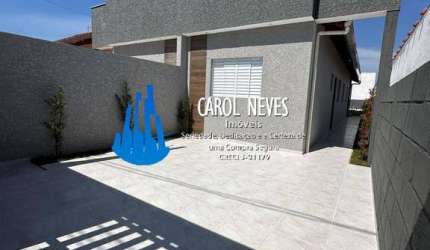 CASA NOVA 2 DORMITORIOS 1 SUITE LADO PISTA FINANCIAMENTO BANCARIO ITANHAEM